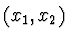 $(x_1, x_2)$
