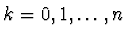 $k = 0,1,\dots,n$