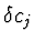$\delta c_j$