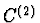 $C^{(2)}$