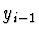 $y_{i-1}$