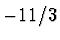$-11/3$