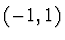 $(-1,1)$