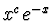 $x^c e^{-x}$