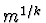 $m^{1/k}$