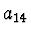 $a_{14}$