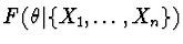 $F(\theta \vert \{X_1,\dots,X_n\})$